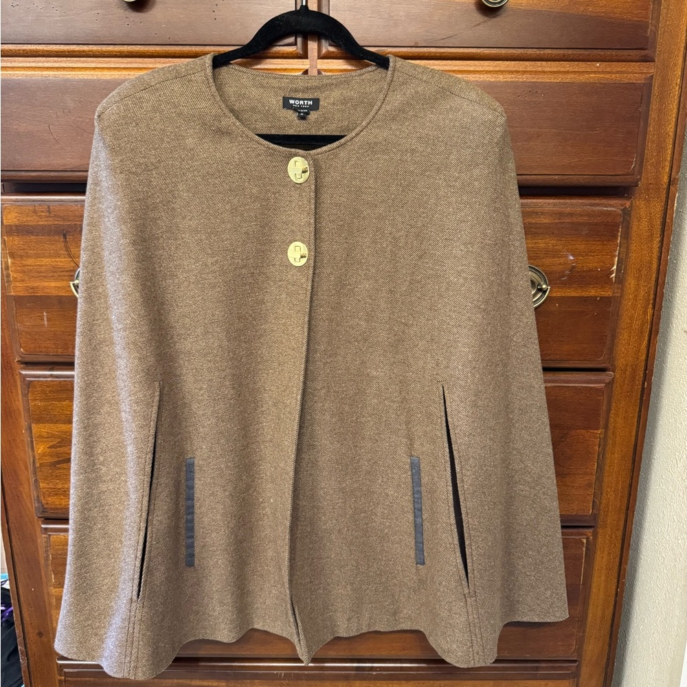 Worth New York Wool Wrap/Shawl – Size M (Fits Large)